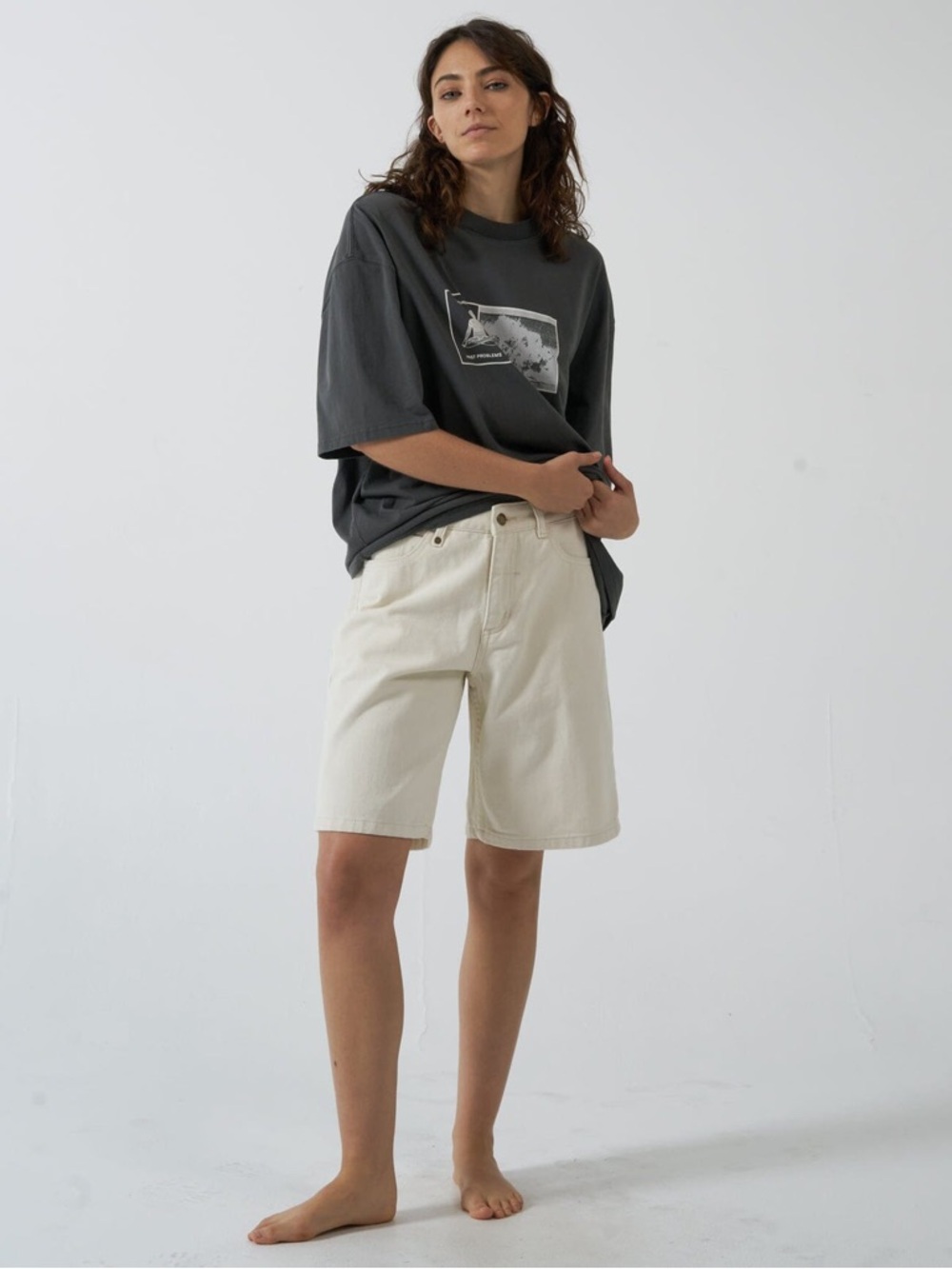 Thrills Perceptive Reality Oversized Tee in Merch Black Size S(super oversized) - Picture 5 of 9